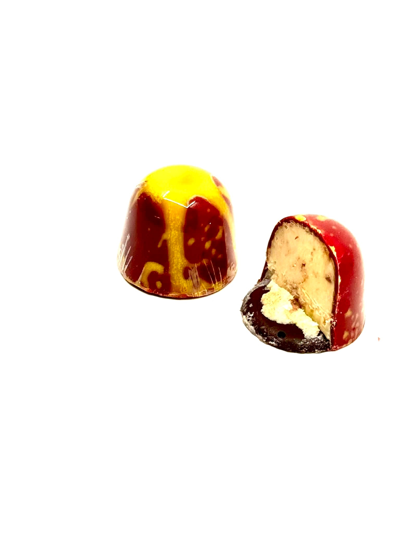 Chocolate Galaxy Crystal Burgundy Crème Lemon With Feuilletine (15g)
