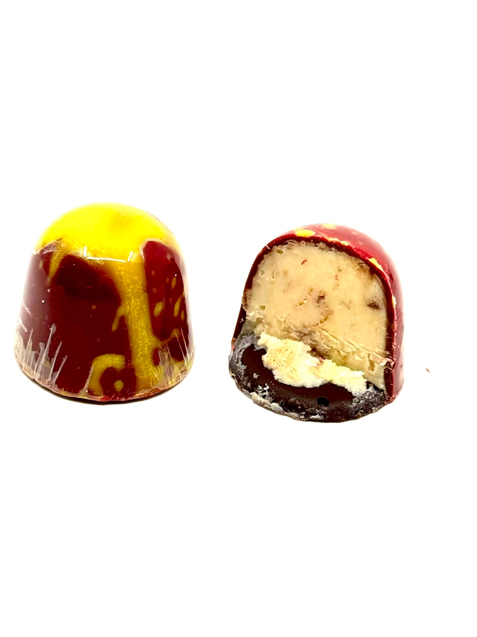 Chocolate Galaxy Crystal Burgundy Crème Lemon With Feuilletine (15g)