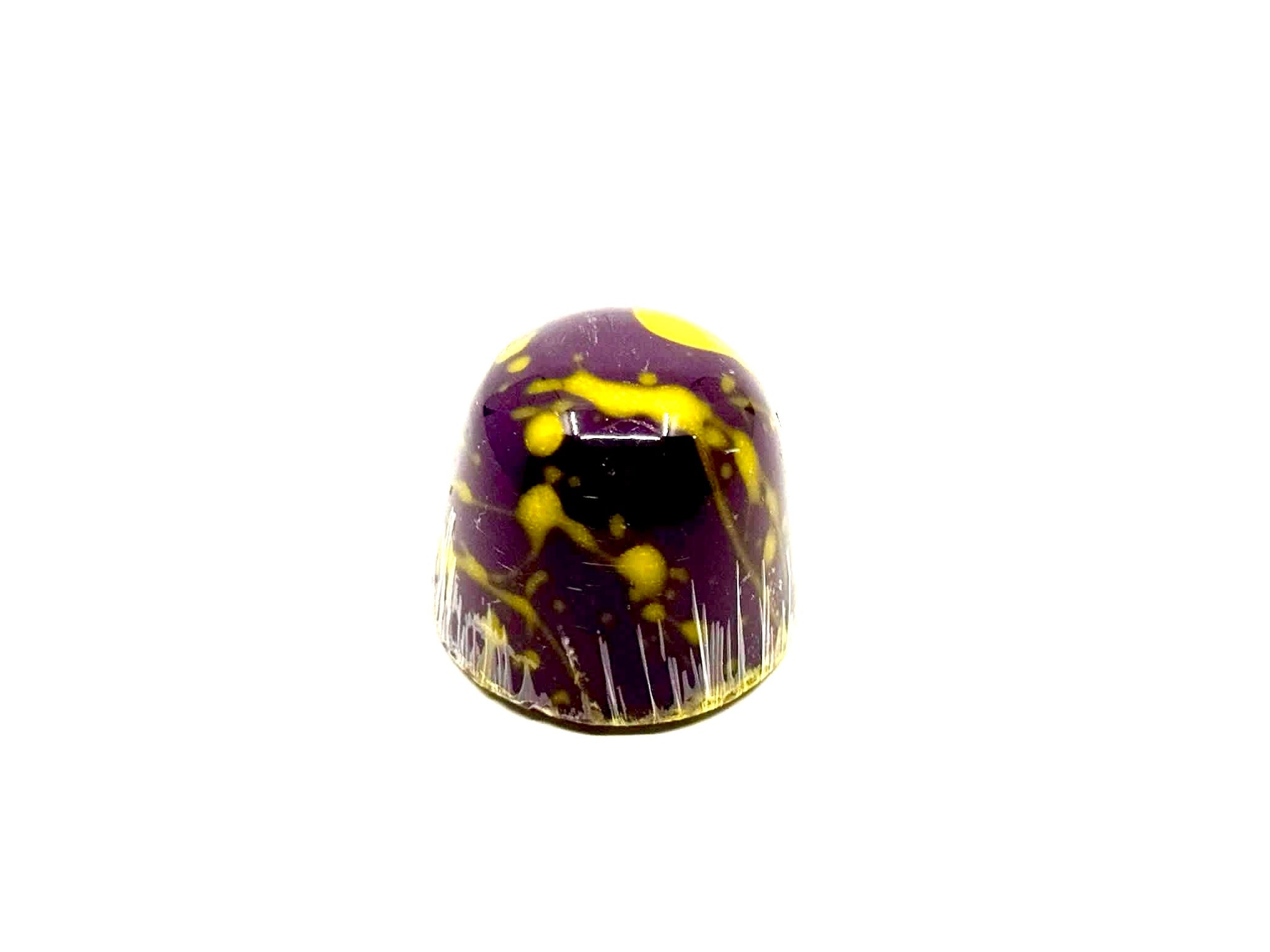 OMNIYA Delicacy – Chocolate Galaxy Bonbon (6oz) – Purple Crystal Shell Filled with OMNIYELLA Hazelnut Spread & Cookie Crumble – Belgian Artisan Chocolate Gift