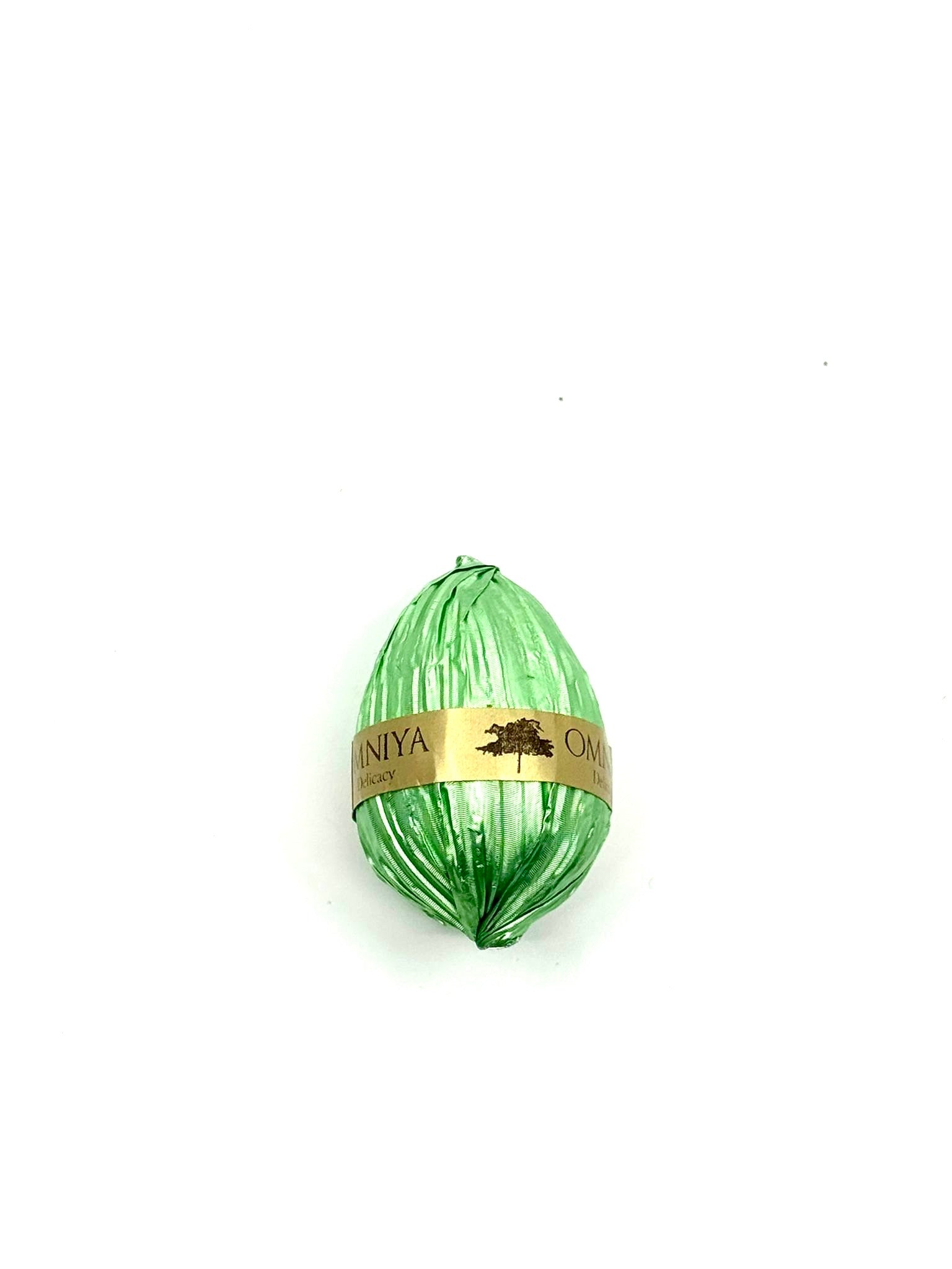 Chocolate M-Egg Cream Pistachio with Feuilletine (15g)