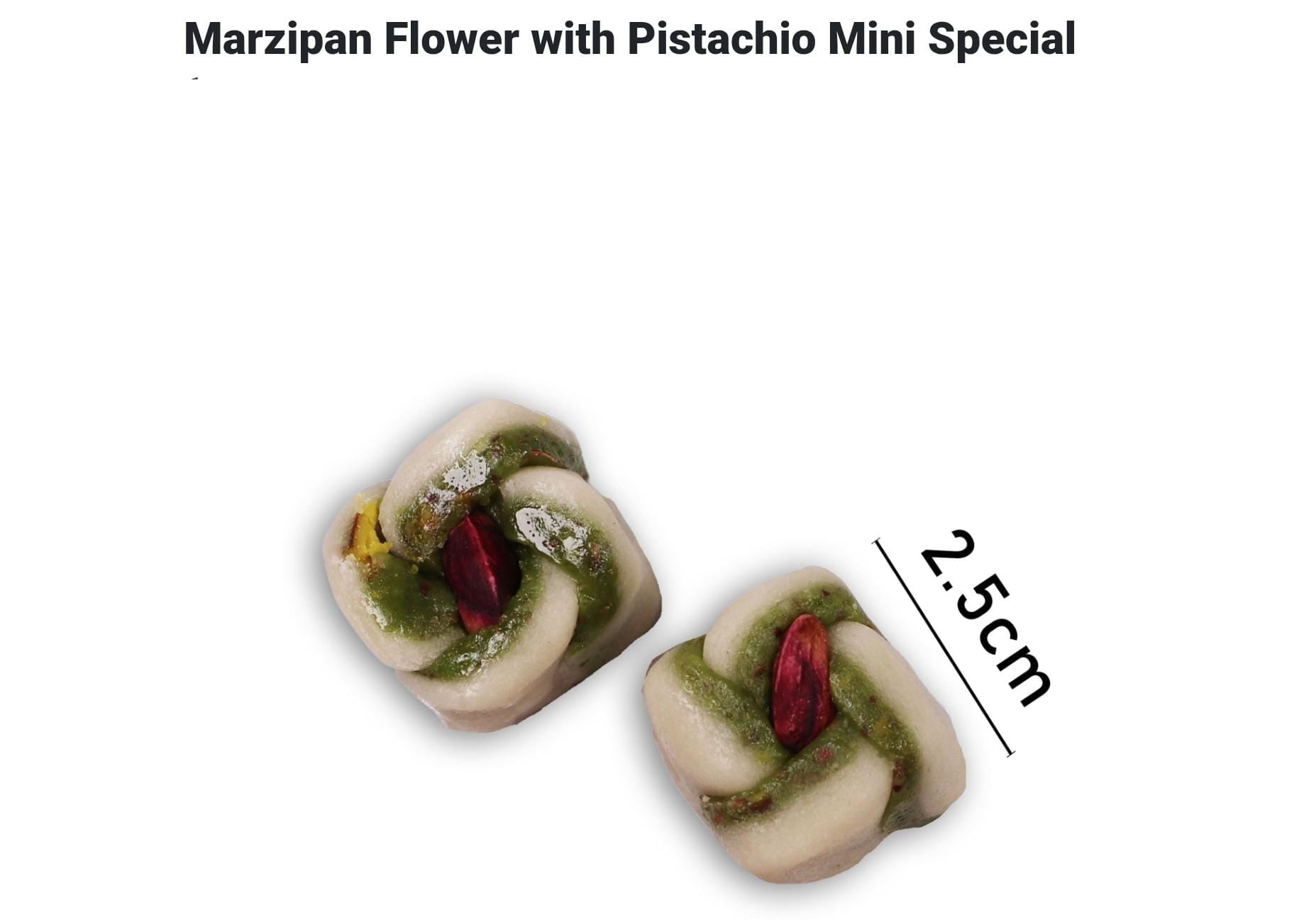 OMNIYA Delicacy Marzipan Lozina Box (1 LB, 25 Pieces) – Premium Mediterranean Marzipan Sweets with Pistachio & Rose – Gourmet Gift Box for Eid, Christmas, Weddings & Special Occasions