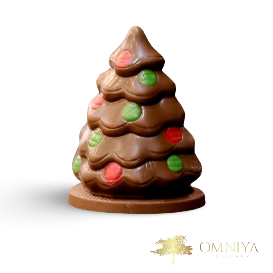 Chocolate Christmas Tree Praline Almond 3D