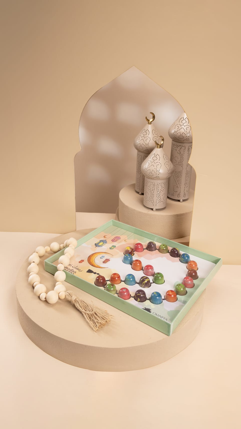 Chocolate Galaxy Masbaha - Ramadan Eid Fitr Assortment of Delicious Premium Chocolates, Perfect for Gifting and Celebrating the Holy Month