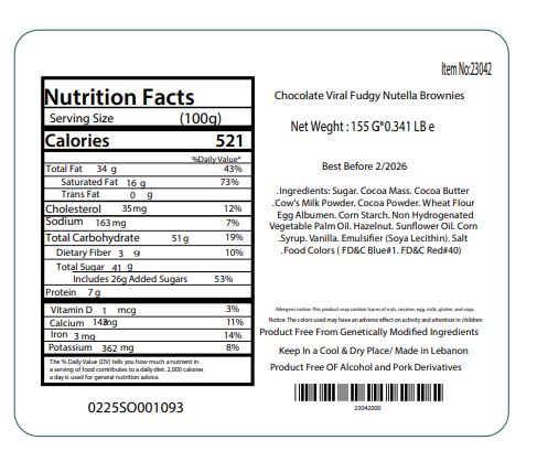 Dubai Brownie Hazelnut Chocolate spread