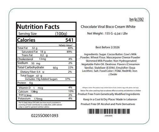 OMNIYA Delicacy Viral Dubai Kunafa Cookie Butter White Chocolate Bar 155g – Crispy Kunafa Layer with Smooth Cookie Butter & Creamy White Chocolate – Middle Eastern Dessert Fusion, Premium Gourmet Gift