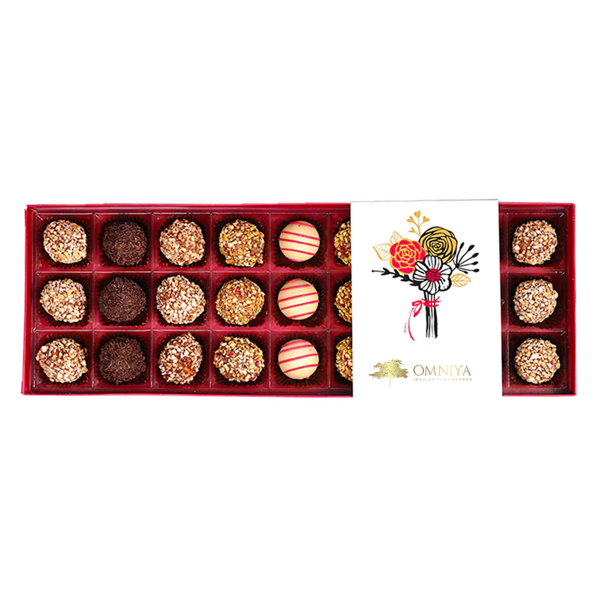 Chocolate Lilly Truffles Box 27 Pieces