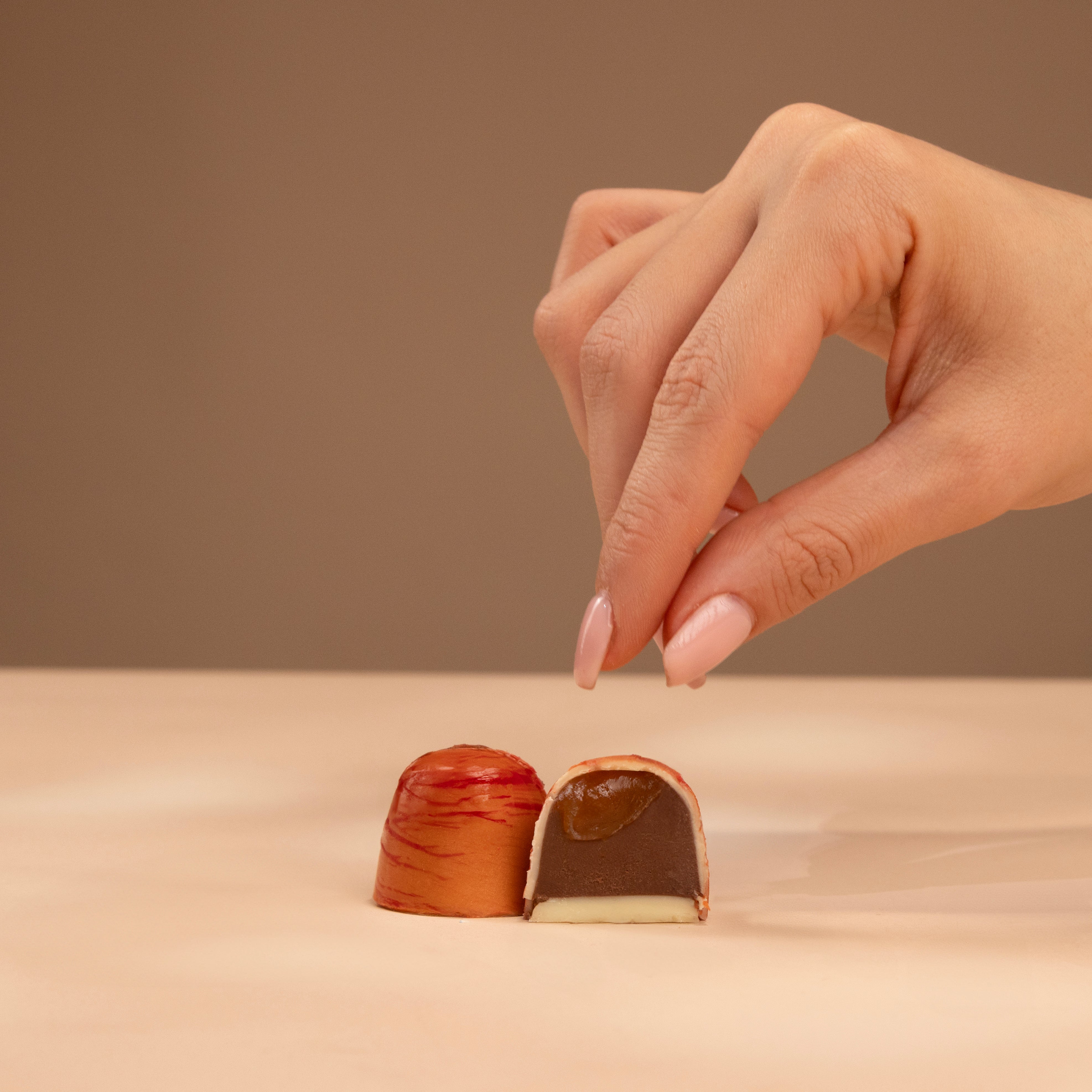 Coffee and Caramel Chocolate Galaxy Bonbon