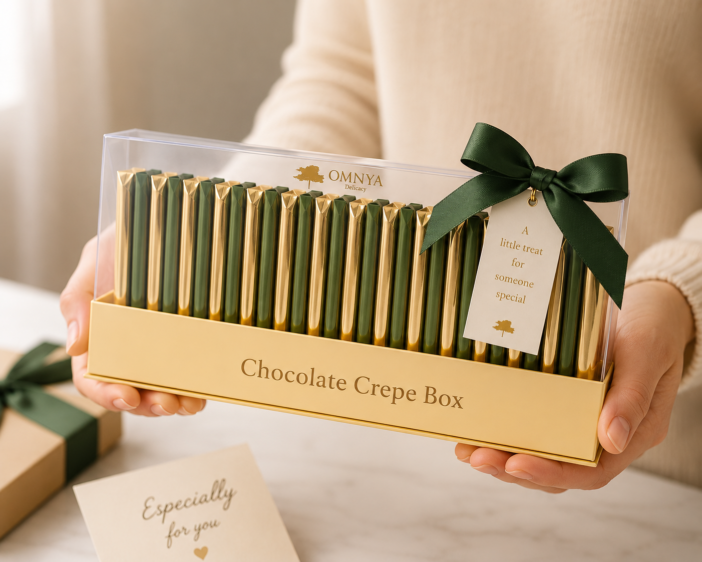 Gourmet Milk Chocolate Crepes by OMNIYA Delicacy