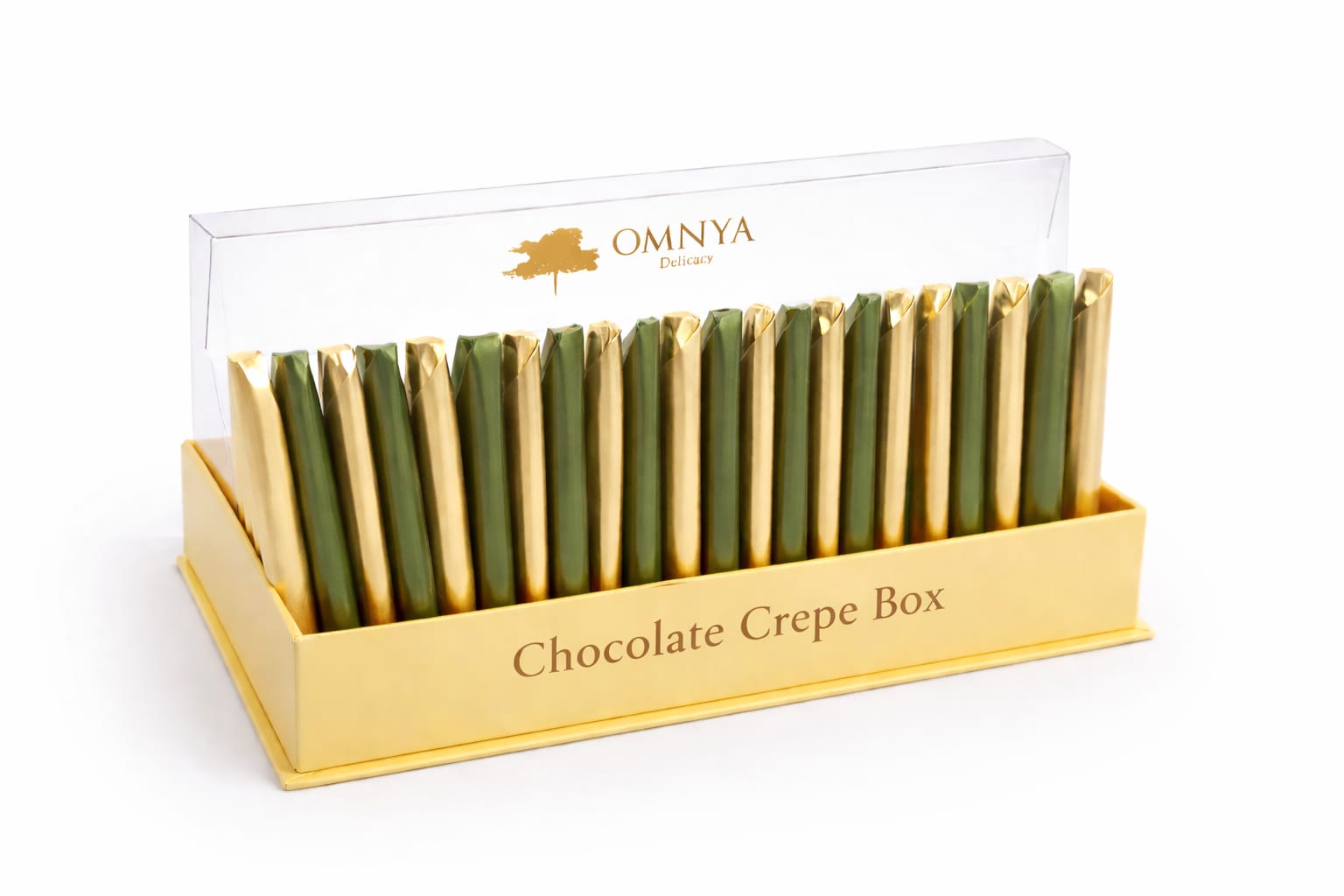 OMNIYA Delicacy Crispy Chocolate Crepe Box 19 Pieces