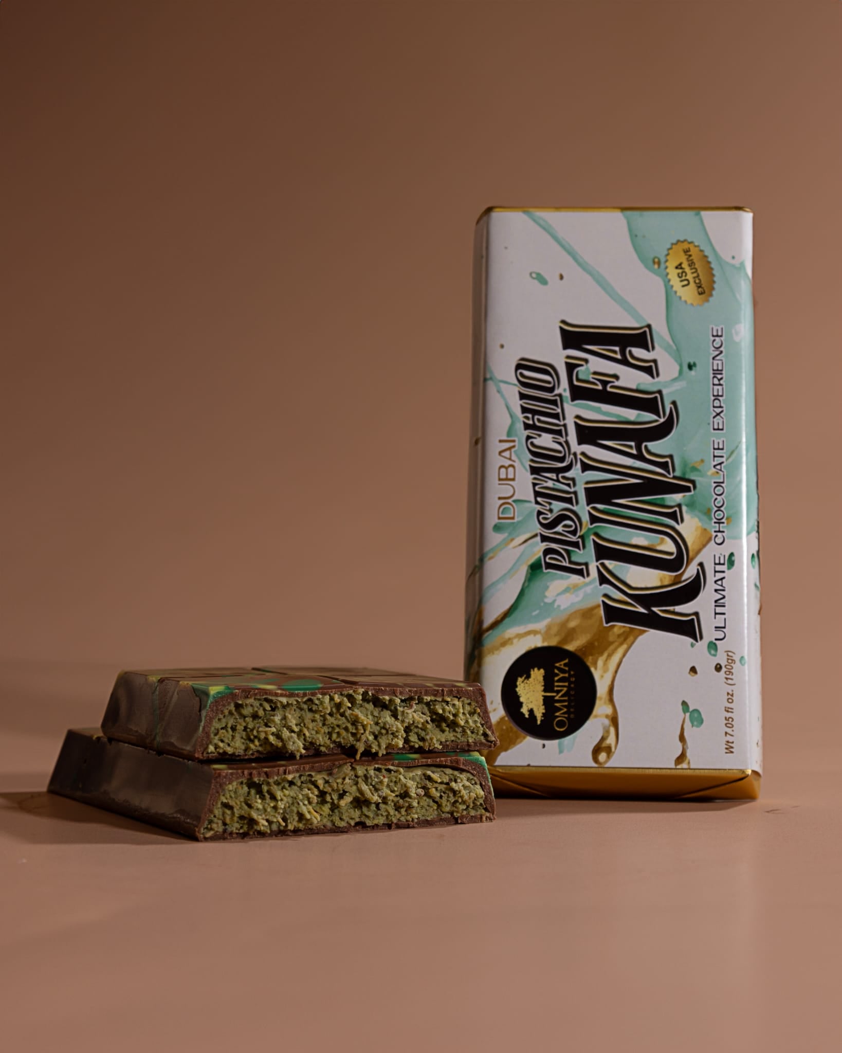 Premium Pistachio Kunafa Chocolate Bar