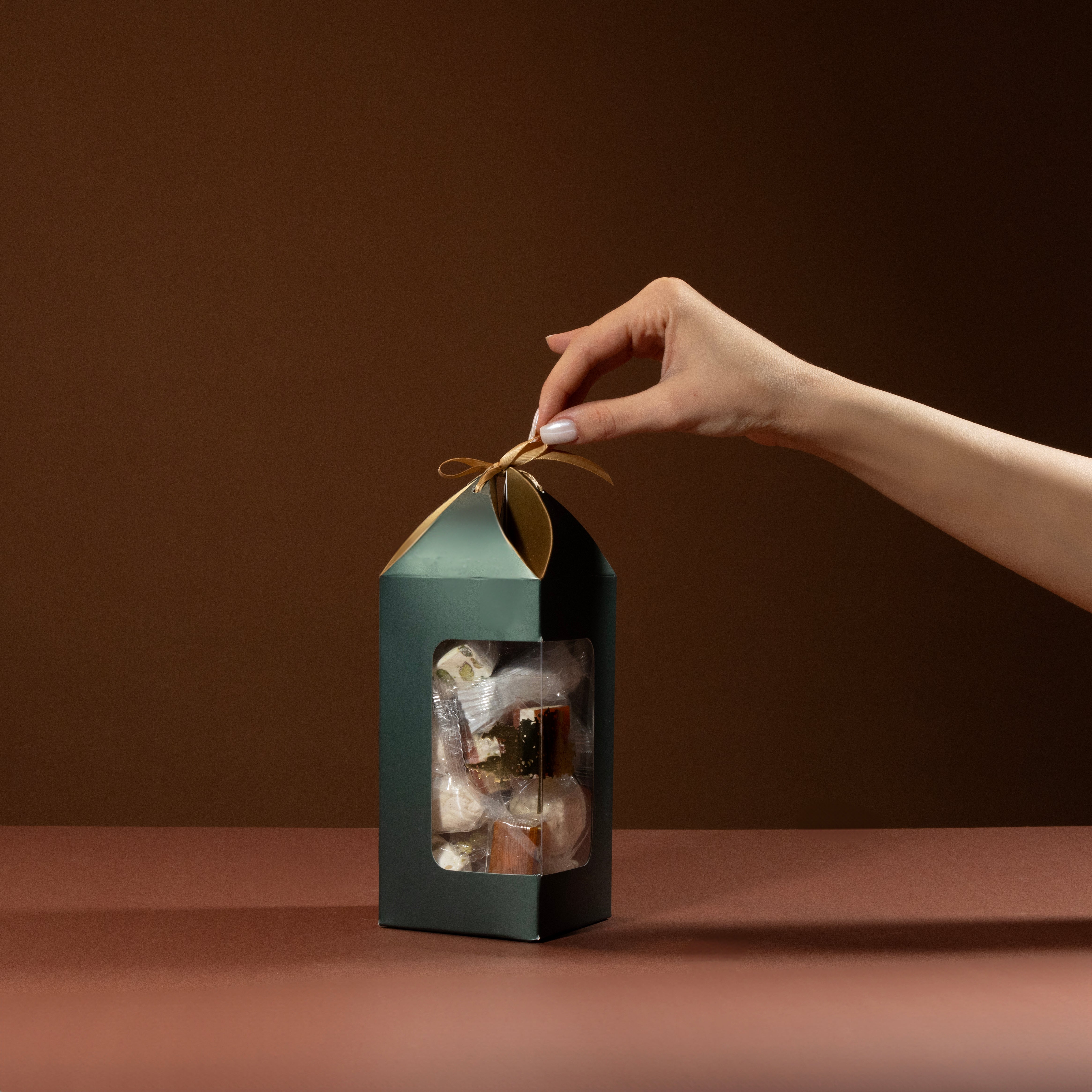 Fancy Delight Assortment Chocolate Box – 50 Piece Mediterranean Sweets Collection (200g/400g) – Pistachio, Nougat, Fruit & Biscuit Treats – Premium Arabic Gift Box