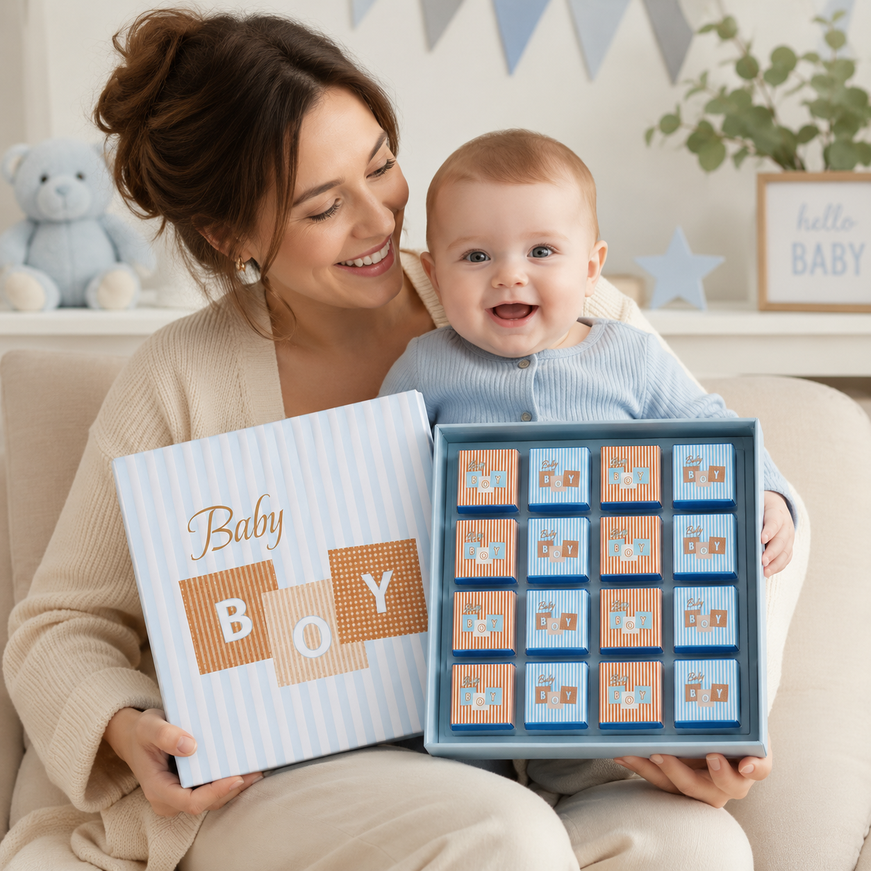 Baby Boy Chocolate Baby Shower Gift