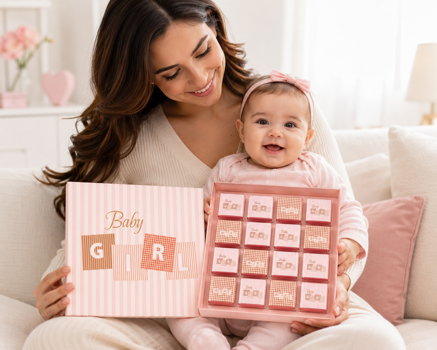 Baby Girl Chocolate Baby Shower Gift
