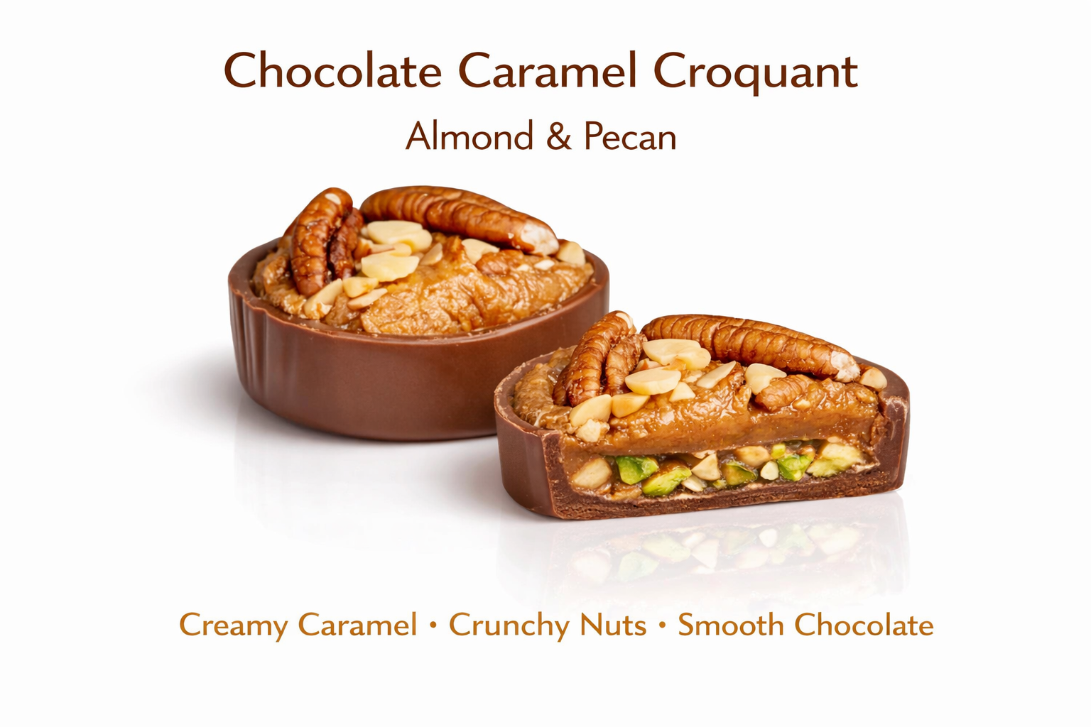 Chocolate Croquant with Whole Pecans and Almonds