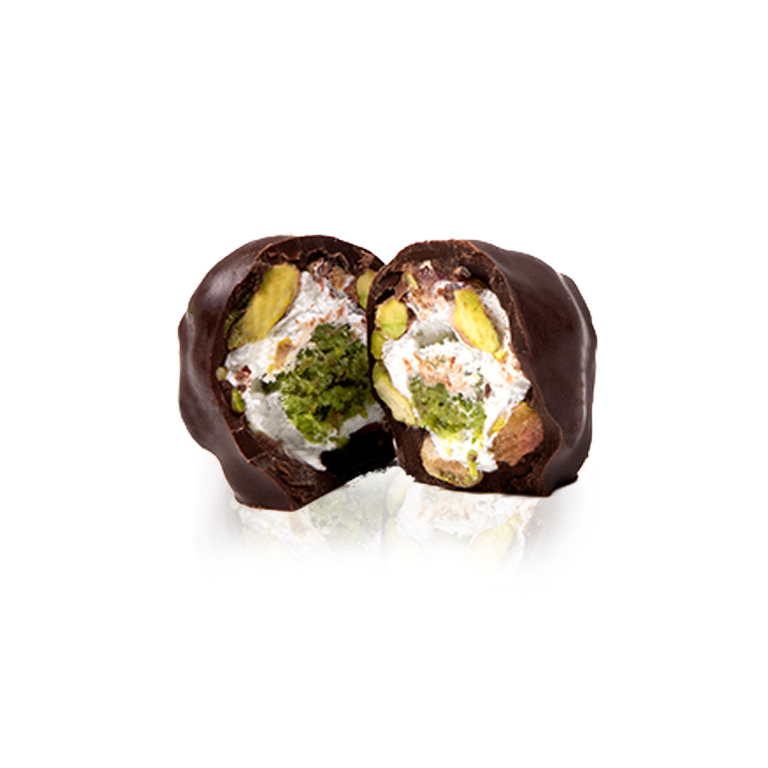 Dark Chocolate with Pistachio Fondant