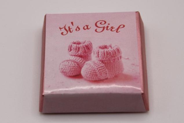 Premium Belgian Chocolate Square with Biscuit Filling