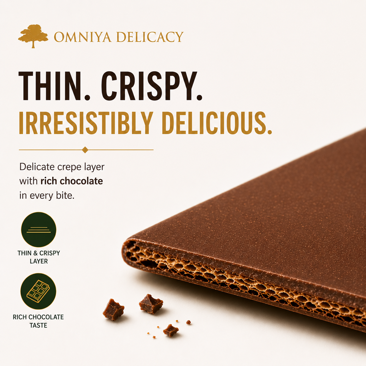 Premium Crispy Chocolate Crepe Gift Box