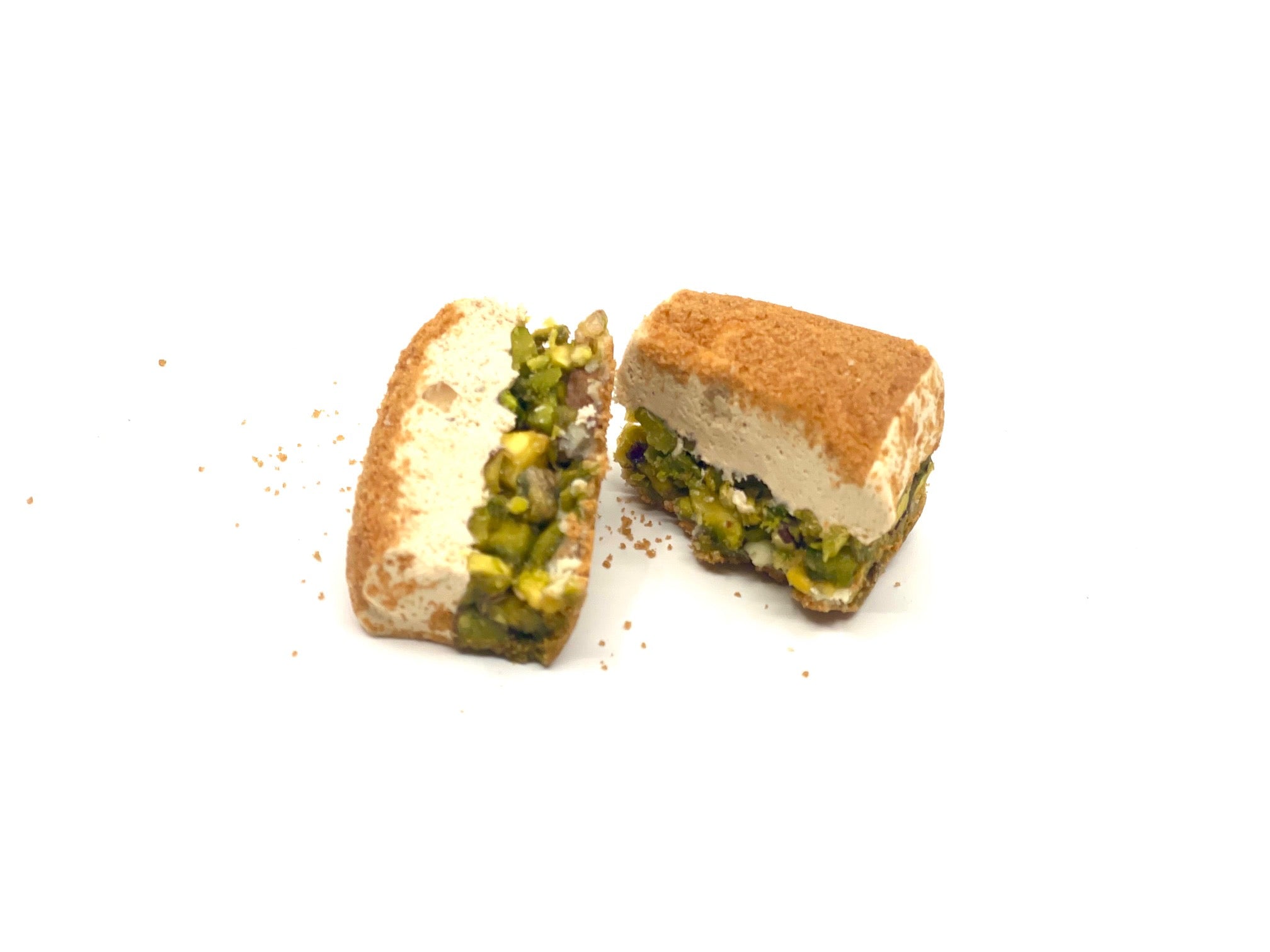 Premium Pistachio Nougat with Lotus Biscuit Coating